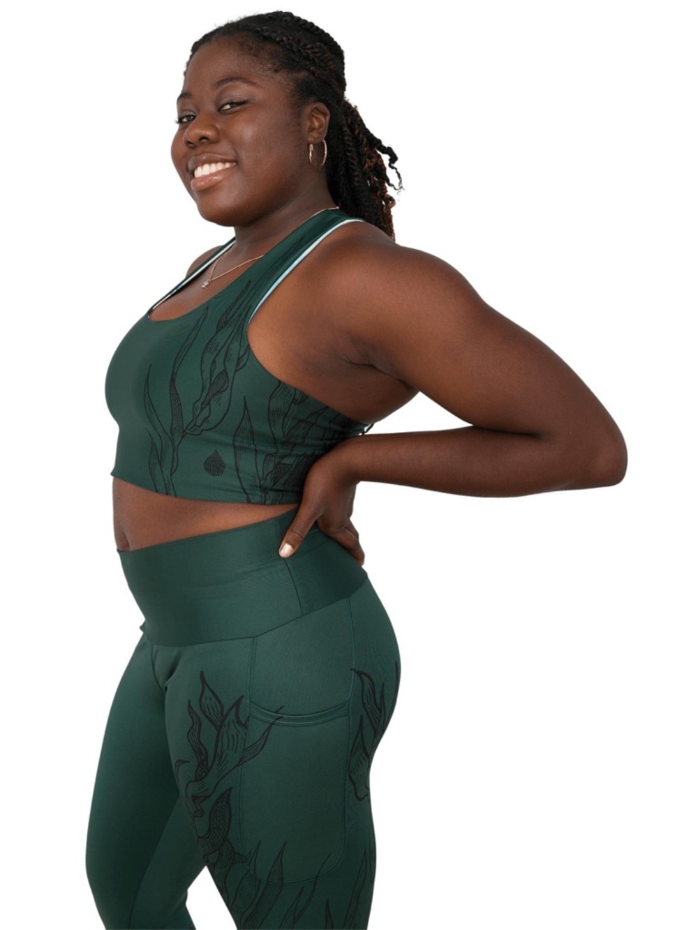 Waterlust Forest Kelp Leggings - Medium